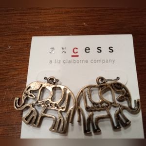 Liz Claiborne Elephant Earrings